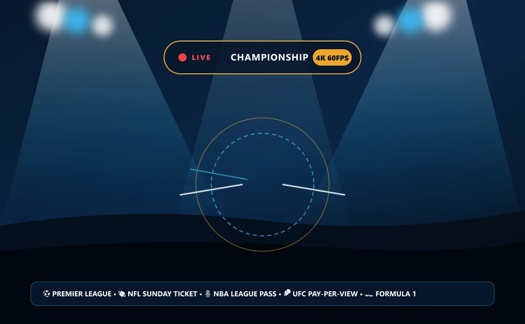 Live 4K sports football broadcast on Sonix IPTV with 60FPS fluid motion